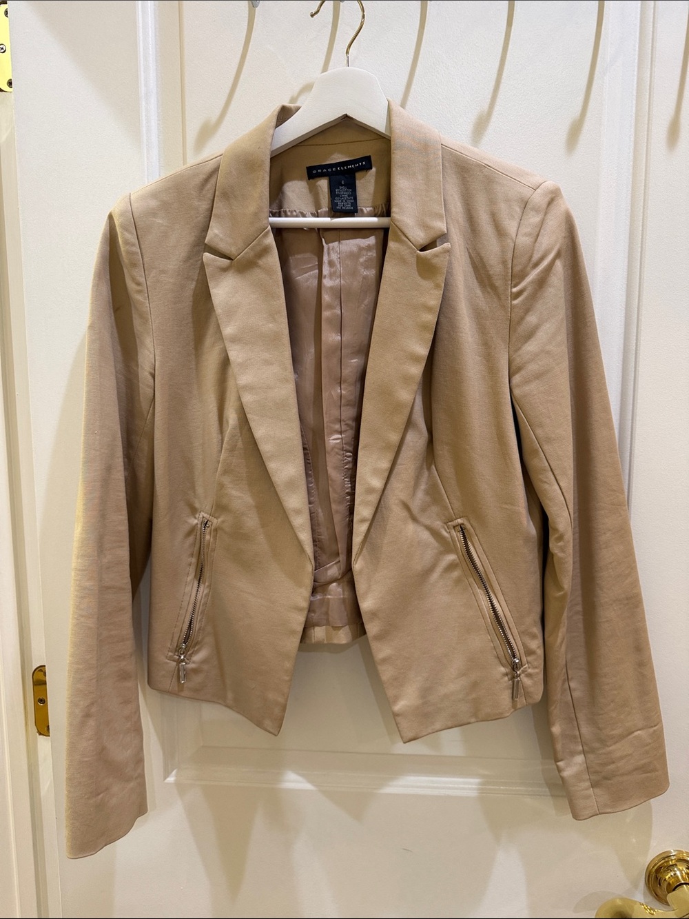 Brand new Grace Elements Women's Beige Blazer Jacket